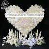 Blanco puro arreglo floral de globos de boda coreana flor artificial globo de fiesta de cumpleaños boda decoración floral flor artificial