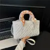 Bolso de Bufanda de Seda Lujo Ligero 2026 Principios de Primavera Cruzado Versátil Bordado Pesado Bolso Lady Dior Bolso de Mano Bolso Cuadrado Pequeño Bolso de Hombro Texturizado