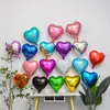 Globo de Amor de 18 pulgadas Versión Ligera Monocromática Globo de Película de Aluminio en Forma de Corazón Decoración para Habitación de San Valentín Boda Día de Año Nuevo Globo Volador