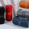 Novo Alto-falante Bluetooth Sem Fio Tg672 War Drum Portátil para Exterior Com Slot para Cartão Subwoofer Dança Quadrada Tws Alto-falante de Presente