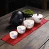 Taza Expreso Cerámica Hueca Linglong una tetera tres tazas para viaje al aire libre portátil traje de juego de té Kung Fu logotipo personalizable