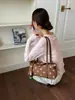 Bolsa de Hombro Estilo Coreano Ins con Lunares Verano Casual de Lino 2026 Nuevo Versátil para el Trabajo y el Día a Día