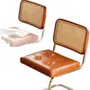 Cadeira com Capa Macia de Rattan Sintético, Estilo Nórdico Simples, Cadeira de Jantar de Designer para Uso Doméstico, Cafeteria Moderna, Hotel, Cadeira Vintage para Lazer