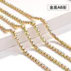 Fondo plateado fondo dorado diamante blanco diamante de color AB garra transparente cadena de eslabones cadena densa cadena de pedrería garra de diamante ropa diy joyería