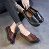 Que feio! Sapatos Birkenstock retro de bico redondo totalmente fechados para mulheres, estilo novo, sola macia confortável, mocassins versáteis, sapatos baixos de sola única para mulheres