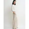 Pantalones Largos Sumeihui Nórdicos Tot con Cintura Elástica y Cordón para Mujer Nueva Colección Primavera/Verano 2026 Casual de Cintura Alta Pierna Ancha