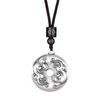 Colgante Ping An Buckle para Mujer Plata de Ley 999 Retro Pixiu Método Antiguo Collar de Plata para Hombre Regalo Día de San Valentín 520