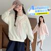 Sudadera para Niñas 2025 Nueva Moda Infantil de Primavera y Otoño Estudiante de Otoño Casual Dulce Tops Sueltos de Manga Larga