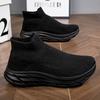 2025 Comercio Exterior Nuevos Zapatos Casuales Suela Gruesa Aumentado Slip-on Zapatos de Mujer Calcetines para Amantes Perezosos Boca zapatilla