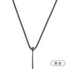 Collar con colgante de jadeíta y cuerda de jadeíta para hombre y mujer, con nudo plano simple, ágata, jade, hebilla Pei Ping An y cordón.