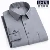 Camisa de Hilo Retorcido de Color Sólido a Cuadros, Nueva Camisa de Negocios de Manga Larga para Hombre de Primavera y Otoño, Ropa Gruesa Cepillada al por Mayor