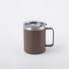 Caneca de Café de Escritório com Alça 12oz Transfronteiriça, Copo de Água Térmico, Copo Portátil Simples para Manter o Frio ao Ar Livre, Presente Corporativo