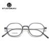 STUDIOMUKU gafas frescas de madera gafas poligonales gafas peligrosas y encantadoras montura de gafas montura de titanio puro gafas
