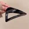 Pinza Acrílica Simple Coreana, Pinza para el Cabello Grande de Gama Alta y Exquisita para el Cabello de las Mujeres en la Parte Posterior de la Cabeza, Pinza para el Cabello Triangular con Corte