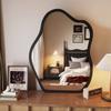 Espejo de Maquillaje Estilo Medieval, Espejo de Tocador, Espejo Decorativo de Nube para Dormitorio Hogar, Espejo de Tocador de Escritorio Montable en Pared