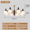 Lustre de Sala de Estar em Estilo Retrô Francês, Estilo de Designer Medieval de Alto Nível, Lustre Artístico e Atmosférico para Quarto e Restaurante