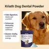 Polvo Dental Refrescante para el Aliento de Perro Kriath Proporciona Cuidado Diario Suave para la Higiene Bucal de tu Perro y Refresca su Aliento