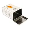 Nuevo Recipiente Cuadrado de Té de Moda, Lata de Hierro, Paquete de 0.1 kg, Adecuado para Té Negro, Lata de Té Sellada de Metal, Lata Vacía