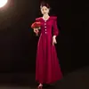 Vestido de Tostado Elegante de Manga Larga para la Novia, Elegante y Se Puede Usar en Invierno, Boda, Compromiso, Graduación, Vestido de Compromiso, Anfitrión