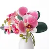 Orquídea Phalaenopsis Qingnai Combinación Tallo Corto Estilo Ins Flores Artificiales Fabricante Ramo de Boda Transfronterizo Flores Falsas Decoración del Hogar