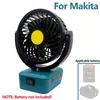 Ventilador de escritorio para batería de herramientas Makita Tipo C USB Carga rápida Bl1830, Bl1815, Bl1860