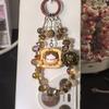 Encantos Originales Pop Mart Lindos para Hacer Manualidades con Cristal de Fresa y Hortensia para Correas de Teléfono, Colgantes de Bolsos y Colgantes de Coche