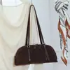 Bolso Boston de Cuero Genuino Gamuzado Nuevo Otoño/Invierno 2026, Bolso de Hombro Elegante y a la Moda para Mujer, Exclusivamente para Ventas Transfronterizas