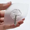 Ganchos Adesivos Sem Costura para Cozinha Adesivos Adesivos para Banheiro Ganchos Adesivos Transparentes Montados na Parede Ganchos Pequenos Fortes Sem Prego para Parede Atrás da Porta