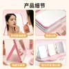 Espejo de Maquillaje Color Dopamina Estilo Ins, Espejo de Escritorio Portátil Plegable para Dormitorio, Hogar y Oficina