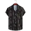 Comercio exterior primavera y verano Nuevo 2023 Amazon Camisa de manga corta floral para hombre Camisa hawaiana casual estampada