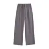 Calça Jeans Casual de Corte Reto Americana para Mulheres, Novo Estilo de Outono, Calça Larga Solta, Cor Sólida, Estilo Preguiçoso, Calça Esportiva Longa com Cordão