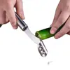 Perforador de pimienta para el hogar, removedor de semillas de pimiento verde de acero inoxidable, removedor de corazón de pimienta, herramienta perforadora de melón amargo para uso doméstico