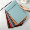 Bloco de notas A4, bloco de documentos, prancheta de arquivo em couro PU, material de escritório para hotel, pasta de conferência, atacado, magnético, personalizável