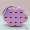 Bolsa de Silicone com Furo Estilo Desenho Animado Mini Carteira de Moedas Bolsa de Cosméticos DIY Bolsa para Fones de Ouvido Pingente de Chaveiro Presente