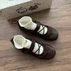 Zapatos Mary Jane retro, para mujer, de punta redonda, planos, de corte bajo, perfectos con vestidos, nueva colección otoño 2026, con cierres de velcro, bailarinas