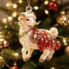 2027 Ano do Carneiro Ornamento de Pendurar em Acrílico Vendas Transfronteiriças Dropshipping Transfronteiriço Pingente de Algodão Ovelhinha Natal Em Estoque Atacado Natal