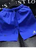 Pantalones Cortos de Color Sólido Cruzados para Hombre Verano Delgados Tendencia Americana Deportivos de Seda de Hielo Secado Rápido Casuales de Playa