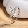 Anillo de Estrella Nuevo para Mujer, Moderno y Único, Nicho de Lujo Ligero, Anillo Abierto Simple, Joyería de Anillo para Dedo Índice Estilo Minimalista Ins