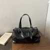 Bolsa Boston Grande de Capacidad Estilo Retro para Viaje 2026 Modelo Nuevo Color Sólido Bolso de Hombro Bolso de Axila para Mujer de Alto Valor