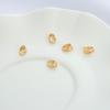 Cobre Chapado en Oro de 14K Color Conservante Conector Pequeño con Forma de Semilla de Melón Materiales para Accesorios de Joyería DIY para Hacer Colgantes y Broches de Collar