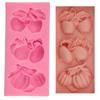 Herramientas para hornear DIY Molde para pastel de frutas y verduras Molde para chocolate Silicona líquida H1817 Huevo