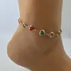 Europa y Estados Unidos transfronterizo I color amor circonita pulsera collar personalidad aleación forma de corazón pulsera dopamina pulsera de moda en internet
