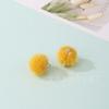 Outono e inverno popular bola de pele artificial pingente diy brincos artesanais acessórios de cabelo imitação de bola de pele de vison atacado