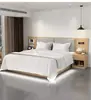 Móveis de Hotel Quarto Padrão Conjunto Completo Cama de Hotel Rápida Cama Grande Feita Sob Medida Cama de Quarto Padrão de Hotel Cama de Pousada Cama de Quarto de Hóspedes