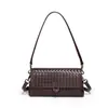 Bolsa Feminina Trançada Transversal para Axila 2026 Bolsa de Mão de Luxo Moda Bolsa Baguete Vintage Bolsa de Ombro Único Transversal Bolsa Sela