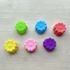 Molde de Silicona para Muffin de 3 cm Flor Begonia Tulipán Hojas de Rosa Molde de Silicona para Pastel Herramientas para Hornear