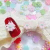 Novas Unhas Usáveis Estilo Coreano Doce Estilo Ins Versátil Mini Cor Sólida Nail Art Capa de Celular Acessórios de Resina Creme DIY