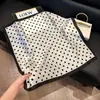 Pañuelo de Seda 70 Cuadrado Moda Coreana de Alta Gama Versátil Profesional Seda Sintética Pequeño Pañuelo de Cuello Estampado Retro Pañuelo de Seda para Mujer
