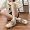 Zapatos de Padre de Suela Gruesa de Invierno Estilo Celebridad de Internet para Mujer, Tenis Retro para Mujer, Zapatos Versátiles con Bloques de Color Estilo Forrest Gump