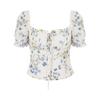 Vestido Floral da Série Romântica de Primavera Cuidadosamente Selecionado Top de Alça Feminino Elegante Puro Lust Resort Estilo Saia Longa